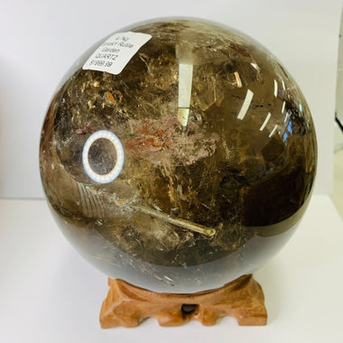 4.7 kg Smoky Rutile Extra Large Sphere | All Chakras - Ai NeGifts & Crystals