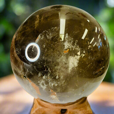 4.7 kg Smoky Rutile Extra Large Sphere | All Chakras - Ai NeGifts & Crystals