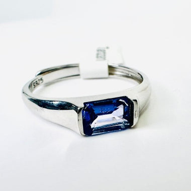 925 Sterling Silver Authentic Tanzanite Crystal Ring | Spiritual Awareness Intuition Transformation - Ai NeDefault Category