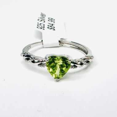 925 Sterling Silver Peridot Crystal Gemstone Ring | Healing Renewal Protection - Ai NeDefault Category