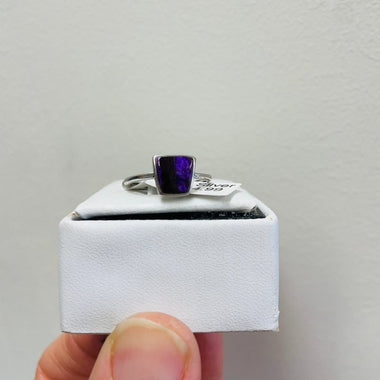 925 Sterling Silver Sugilite Crystal Ring | Spiritual Growth Protection Healing - Ai NeDefault Category