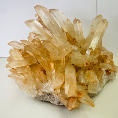 Rare!! large Orange Himalayan Quartz Crystal Cluster