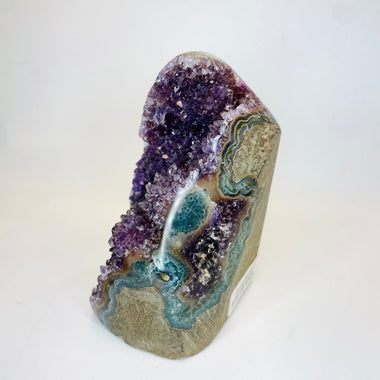 Amethyst Geode Cluster Stand Alone 342 grams - Ai Ne