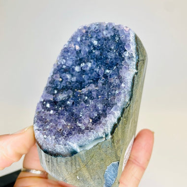 Amethyst Geode Cluster Stand Alone 368 grams - Ai Ne