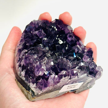 Amethyst Geode Cluster Stand Alone 439 grams - Ai Ne