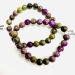 Atlantasite Stichtite Round Crystal Bracelet 8mm - Ai NeJewellery