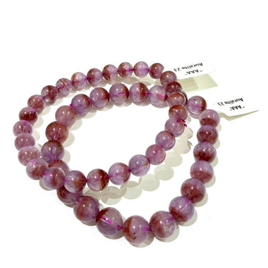 Auralite 23 Crystal Gemstone Bracelet 7.5 - 8mm - Ai NeJewellery