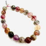 AURALITE 23 Round Crystal Gemstone Bracelet size 9mm - Ai NeJewellery