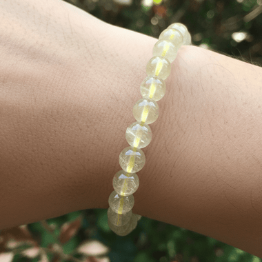 Authentic Libyan Desert Glass Beaded Bracelet 8mm - Ai Ne