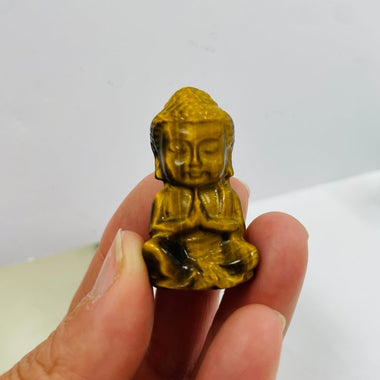 Beautiful Meditating Buddha Crystal Carvings 4cm - Ai NeGifts & Crystals