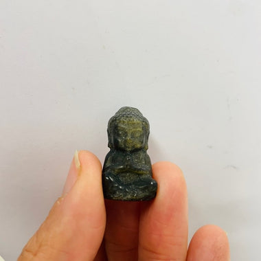 Beautiful Meditating Buddha Crystal Carvings Approximately 2.5cm tall - Ai NeGifts & Crystals