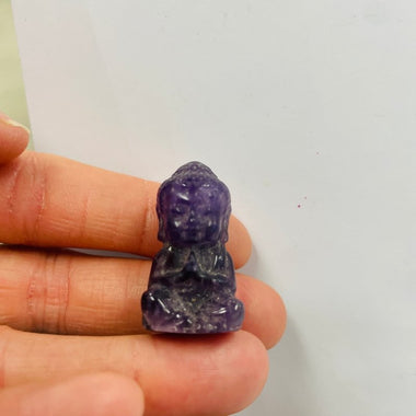 Beautiful Small Meditating Buddha Crystal Carvings over 3cm tall - Ai NeGifts & Crystals