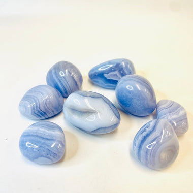 Blue Lace Agate Crystal Tumble 16 - 18 grams | 2.5 - 3cm - Ai NeDefault Category