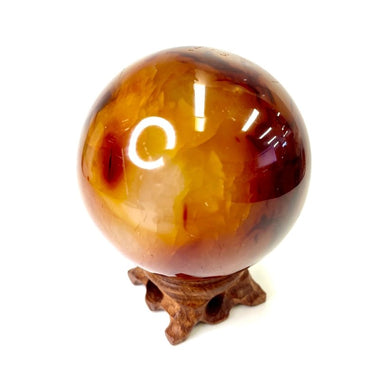 Carnelian Crystal Sphere 529 grams| 7.5cm - Ai Ne