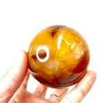 Carnelian Crystal Sphere 529 grams| 7.5cm - Ai Ne