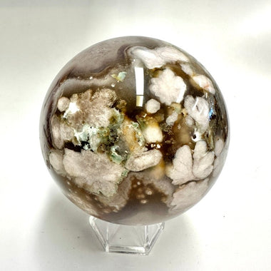 Cherry Blossom Agate Crystal Sphere 1066 grams | 9cm - Ai NeDefault Category