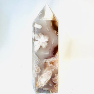 Cherry Blossom Crystal Points/Tower 375grams | Embrace Beauty and Blossoming Healing Energies 12.5cm - Ai NeDefault Category