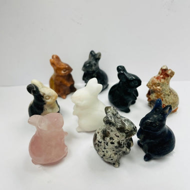 Cute Crystal Rabbit Animal Carving Approximately 3.5cm tall - Ai NeGifts & Crystals