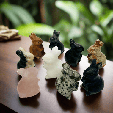 Cute Crystal Rabbit Animal Carving Approximately 3.5cm tall - Ai NeGifts & Crystals