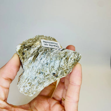 Dravite and Muscovite Crystal Specimen 158 grams | Love And Confidence 8 cm - Ai Ne