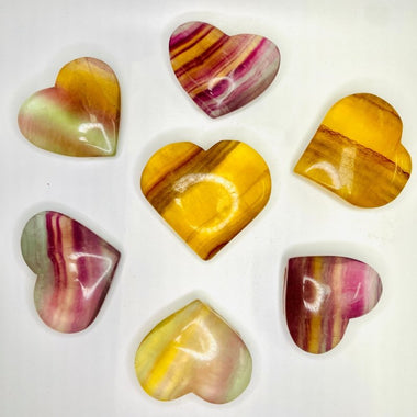 Fluorite Crystal Heart | Clarity Focus Spiritual Growth - Ai Ne