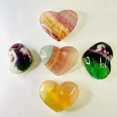 Fluorite Crystal Heart | Clarity Focus Spiritual Growth - Ai Ne