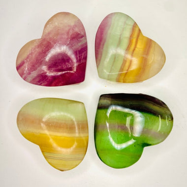 Fluorite Crystal Heart | Clarity Focus Spiritual Growth - Ai Ne