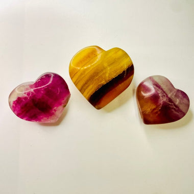 Fluorite Crystal Heart | Clarity Focus Spiritual Growth - Ai Ne