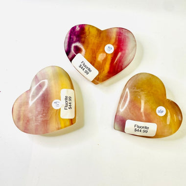 Fluorite Crystal Heart | Clarity Focus Spiritual Growth - Ai Ne