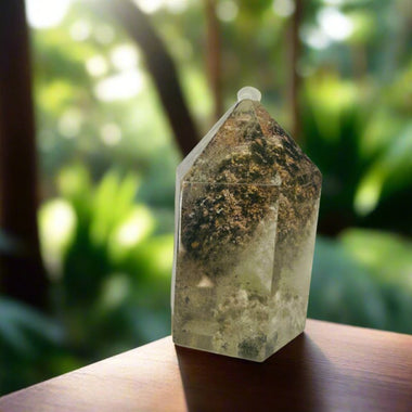 Garden Quartz / Lodolite / Phantom Quartz Crystal Freeform 110 grams - Ai NeDefault Category