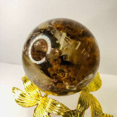 Garden Quartz / Lodolite / Phantom Quartz Crystal Sphere with Rutile 165 grams | Embrace the Mystical Beauty of Nature's Canvas (Copy) - Ai NeDefault Category
