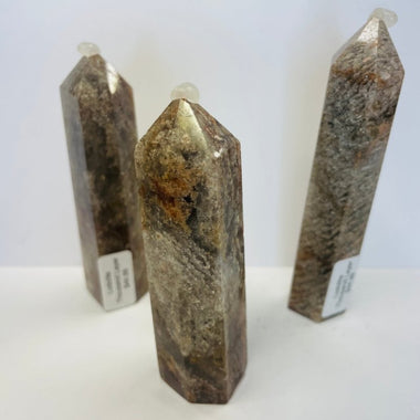 Garden Quartz / Lodolite / Phantom Quartz Thousand layer Crystal Point 9 cm - Ai NeDefault Category