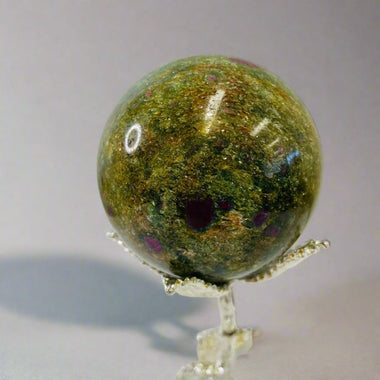 Genuine RUBY Zoisite Gemstone Crystal Sphere 512 grams 6.5cm - Ai NeJewellery