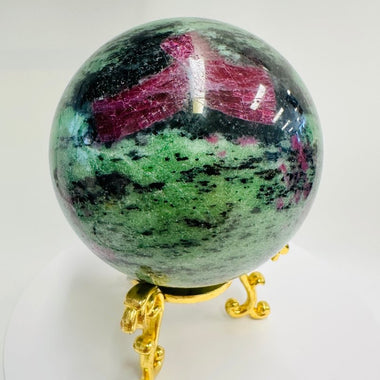 Genuine RUBY Zoisite Gemstone Crystal Sphere 859 grams - Ai NeJewellery