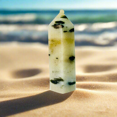 Green Tourmaline Crystal Tower 66 grams | 6.5 cm - Ai NeJewellery