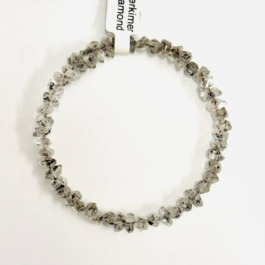 Herkimer Diamond Gemstone Crystal Wire Bracelet Double Terminated - Ai NeJewellery