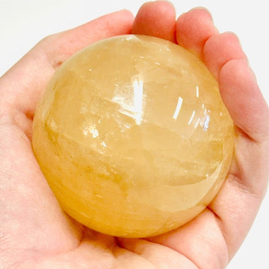 Honey Calcite Crystal Sphere 6cm | 299 grams - Ai Ne