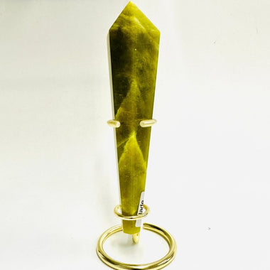 Jade Crystal Wand - Luck, Prosperity & Health 192 grams - Ai NeDefault Category