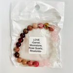 Love Crystal Bracelet | Attract Love Intuition Vitality Compassion - Ai NeDefault Category