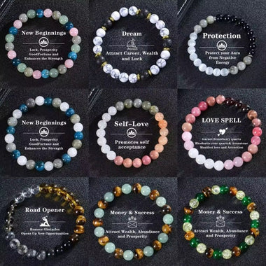Money & Success Crystal Bracelet | Attract Wealth Abundance & Prosperity - Ai NeDefault Category