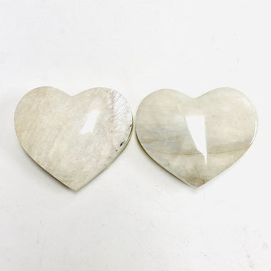 Moonstone Crystal Heart 100 grams | 6.5cm - Ai NeJewellery