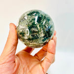 Moss Agate Crystal Sphere 447 grams | 7cm - Ai Ne