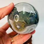 Moss Agate Crystal Sphere 748 grams | 8cm - Ai Ne