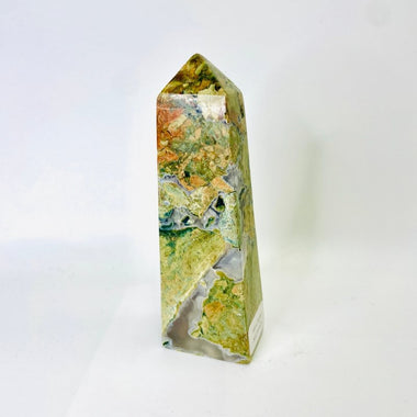 Moss Agate Crystal Tower 194 grams | 11.5cm - Ai Ne