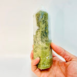 Moss Agate Crystal Tower 481 grams | 15cm - Ai Ne