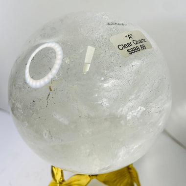 Natural Clear Quartz Sphere 1,628 grams | Amplify Your Energy with Pure Clarity - Ai NeDefault Category