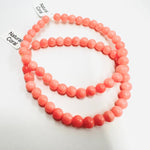 Natural Coral Bracelet Round size 6mm - Ai NeJewellery