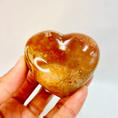 Ocean Jasper Crystal Heart 153 grams | Embrace the Tranquility of Oceanic Energies - Ai NeDefault Category