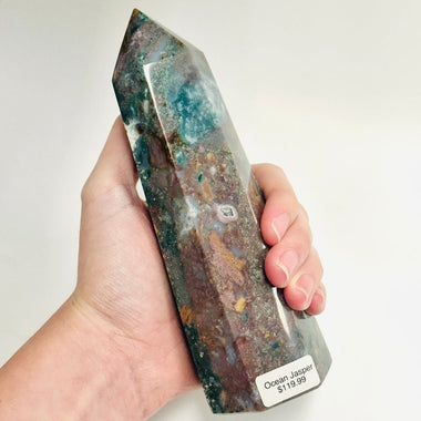 Ocean Jasper Crystal Tower 16cm | 605 grams - Ai NeDefault Category