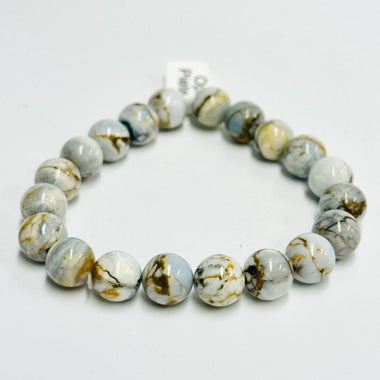 Opal and Pietersite Gemstones Crystal Bracelet 9 - 10mm - Ai NeJewellery